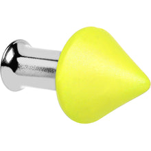 将图片加载到图库查看器，4G Yellow Neon Cone Stainless Steel Plug
