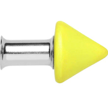 将图片加载到图库查看器，4G Yellow Neon Cone Stainless Steel Plug
