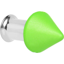 将图片加载到图库查看器，2G Green Neon Cone Stainless Steel Plug
