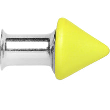 Load image into Gallery viewer, 2G Yellow Neon Cone Stainless Steel Plug
