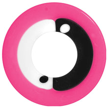 Load image into Gallery viewer, 00G Pink Neon Acrylic Modern Yin Yang Screw Fit Tunnel Plug
