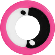 Load image into Gallery viewer, 9/16 Pink Neon Acrylic Modern Yin Yang Screw Fit Tunnel Plug
