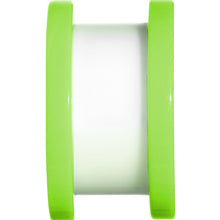 Load image into Gallery viewer, 9/16 Green Neon Acrylic Modern Yin Yang Screw Fit Tunnel Plug
