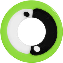 Load image into Gallery viewer, 9/16 Green Neon Acrylic Modern Yin Yang Screw Fit Tunnel Plug
