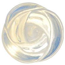 将图片加载到图库查看器，1/2 Natural Opalite Blooming Flower Stone Saddle Plug

