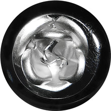 Load image into Gallery viewer, 5/8 Black Acrylic Silver Metallic Rose Flower Plug
