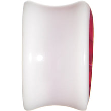 Load image into Gallery viewer, 18mm White Acrylic Pink Metallic Rose Flower Plug
