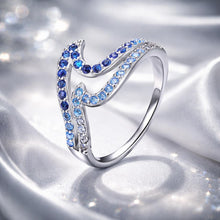 Load image into Gallery viewer, 925 Sterling Silver Size 6.0 White Gold Plated CZ Ring for Women
