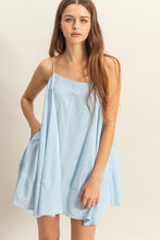 将图片加载到图库查看器，A-Line Flowy Mini Cami Dress with Pockets – Chic, Playful, and Practical for a Relaxed Summer Look with Flowy Design and Convenient Pockets
