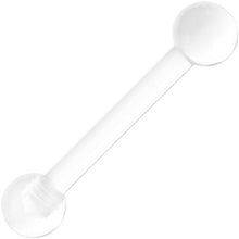 将图片加载到图库查看器，10G Crystal Clear UV Acrylic Straight Barbell
