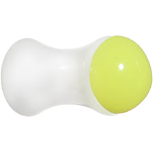 Load image into Gallery viewer, 4G White Neon Yellow Acrylic Saddle Plug
