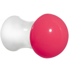将图片加载到图库查看器，2G White Neon Pink Acrylic Saddle Plug
