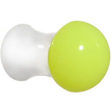 将图片加载到图库查看器，2G White Neon Yellow Acrylic Saddle Plug
