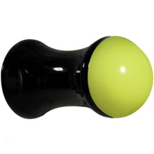 将图片加载到图库查看器，4G Black Neon Yellow Acrylic Saddle Plug
