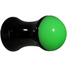 将图片加载到图库查看器，4G Black Neon Green Acrylic Saddle Plug
