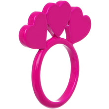 Load image into Gallery viewer, Size 6 Pink Neon Sweet Hearts Enamel Ring
