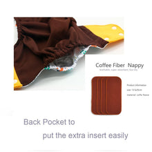 将图片加载到图库查看器，Eco-friendly Diaper Adjustable Reusable Coffee Fiber Diaper Pocket Fit Baby Nappies Pants Waterproof Nappies for Baby and Kids In Modern Design
