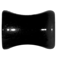 Load image into Gallery viewer, 2G Acrylic Black Button Saddle Plug
