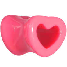 Load image into Gallery viewer, 0G Pink Acrylic Hollow Heart Tunnel
