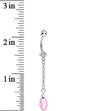 Load image into Gallery viewer, Chic Pink Gem Chain Dangle Belly Ring
