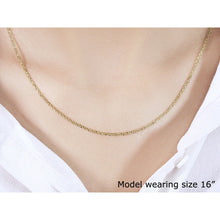 Load image into Gallery viewer, 18k Yellow Gold Diamond Cut Cable Link Chain (1.40 mm)
