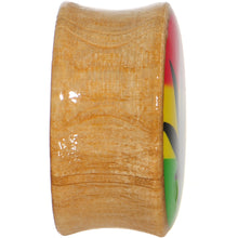 将图片加载到图库查看器，18mm Organic Sandalwood Rasta Pot Leaf Saddle Plug
