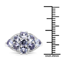 Load image into Gallery viewer, 2.07 Carat Genuine Tanzanite .925 Sterling Silver Ring
