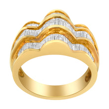 Load image into Gallery viewer, 14KT Yellow Gold Diamond Multi-Row Band Ring (1 1/4 cttw, H-I Color, SI1-SI2 Clarity)
