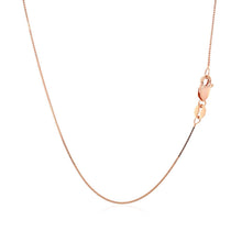 将图片加载到图库查看器，18k Rose Gold Classic Box Chain (0.60 mm)
