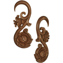 Load image into Gallery viewer, 4G Organic Sabo Wood Spring Blossom Hanger Plug Set
