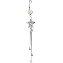 将图片加载到图库查看器，Aurora Gem Delightful Flowers Dangle Belly Ring
