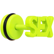 Load image into Gallery viewer, Light Green Neon Enamel Sex Cheater Plug

