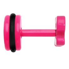Load image into Gallery viewer, Pink Neon Enamel Sex Cheater Plug
