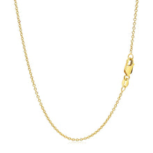 将图片加载到图库查看器，14k Yellow Gold Round Cable Link Chain 1.3mm
