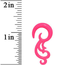 Load image into Gallery viewer, 6G Pink Acrylic Southwestern Swirls Taper Spiral Plug
