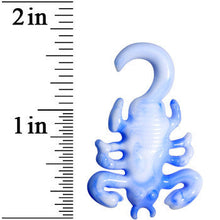 将图片加载到图库查看器，4G Blue White Acrylic Scorpion Hanger Plug
