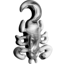 Load image into Gallery viewer, 0G Black White Acrylic Scorpion Hanger Plug
