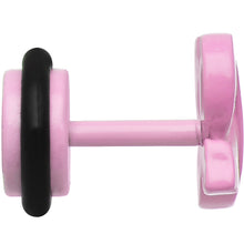 Load image into Gallery viewer, Pink Acrylic Bow Cheater Plug
