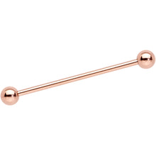 Load image into Gallery viewer, 14G 1 1/4 Rose Gold Plated Straight Barbell
