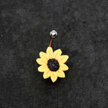 将图片加载到图库查看器，Stunning Sunflower Belly Ring
