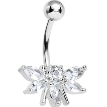 将图片加载到图库查看器，Crystalline Gem Honey Bee Belly Ring

