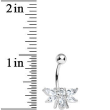 将图片加载到图库查看器，Crystalline Gem Honey Bee Belly Ring
