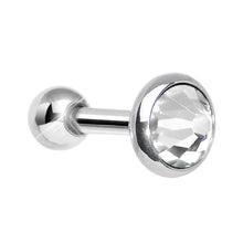 Load image into Gallery viewer, 5mm Clear Gem Tragus Cartilage Barbell Earring
