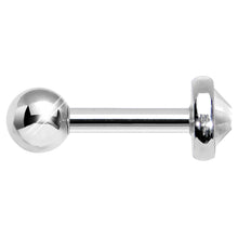 Load image into Gallery viewer, 4mm Clear Gem Tragus Cartilage Barbell Earring
