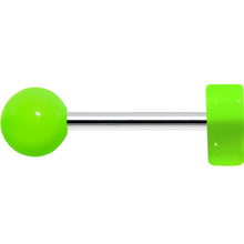 Load image into Gallery viewer, 18G Green Neon Heart Cartilage Earring
