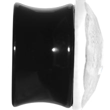 Load image into Gallery viewer, 5/8 Faceted Clear White Cameo Acrylic Saddle Plug
