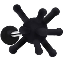 Load image into Gallery viewer, Black Silicone Atom Barbell Tongue Ring
