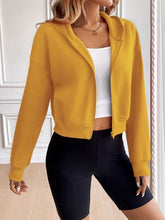Load image into Gallery viewer, Relaxed Minimalist Zip-Up Dropped Shoulder Hooded Jacket Casual &amp; Comfortable Lightweight Outerwear
