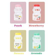 Load image into Gallery viewer, 480ml Plastic Water Bottle Tour Drinking Bottle  Shape Cute Lovely Milk Carton Shaker Bottle for Kids / Girl /Adult Glass Fruit Water Bottle Without 480ml BPA Pretty Water Bottles of Strawberry Milk Heat Resistant Water Bottles
