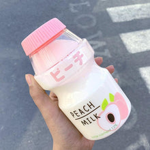 Load image into Gallery viewer, 480ml Plastic Water Bottle Tour Drinking Bottle  Shape Cute Lovely Milk Carton Shaker Bottle for Kids / Girl /Adult Glass Fruit Water Bottle Without 480ml BPA Pretty Water Bottles of Strawberry Milk Heat Resistant Water Bottles
